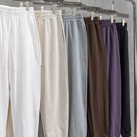 Haute qualité 440G français éponge personnalisé poids lourd survêtement entraînement confortable ample décontracté unisexe pantalons de survêtement et ensemble à capuche