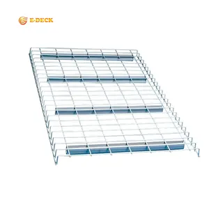 Best-selling China galvanized warehouse pallet rack wire mesh decking