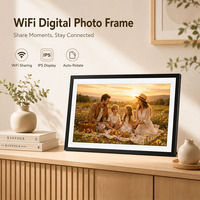 Marco de Fotos Digital Inteligente Wi-Fi R&E de 10.1 Pulgadas, Pantalla IPS 1280x800, Compartir por Aplicación Wi-Fi, Reproductor Electrónico de Música y Video, Álbum
