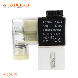 2V025-06 2V025-08 24VDC 220VAC שסתום בקרה חשמלי פנאומטי דו-כיווני למדחס אוויר, פעולה ישירה, סולנואיד, יצרן מקורי AIRWORK - Product Image 4