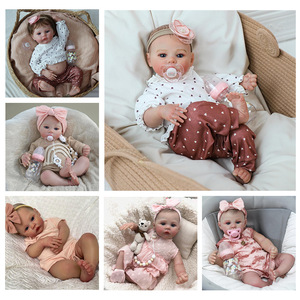 Poupée Reborn en gros, poupée bébé en vinyle haute simulation, poupée nouveau-né réaliste, poupée apaisante, jouet d'habillage pour enfants - Product Image 5