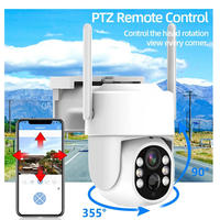 Kit NVR WiFi EseeCloud 4CH 4MP, système de sécurité avec caméra CCTV PTZ solaire extérieure, vision nocturne, capteur CMOS, alimentation par batterie
