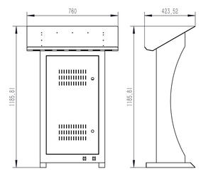 Écran LED sur pied en aluminium, pleine couleur, indice IP65, prêt à l'emploi, OEM/ODM, pour présentations et événements de lancement - Product Image 4