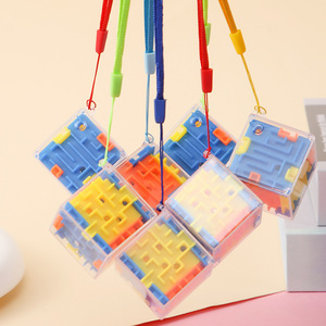 Six Sided 3D <b>Maze</b> <b>Puzzle</b> With Rope Educational Toy For Children Age 4 6 Years Old Plastic Brain Teaser Game Gift - Product Image 3