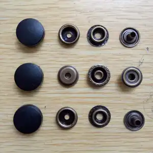 10mm 20mm Mate Moda Nylon Coat Snap On Fastener Spring Metal Snap Button