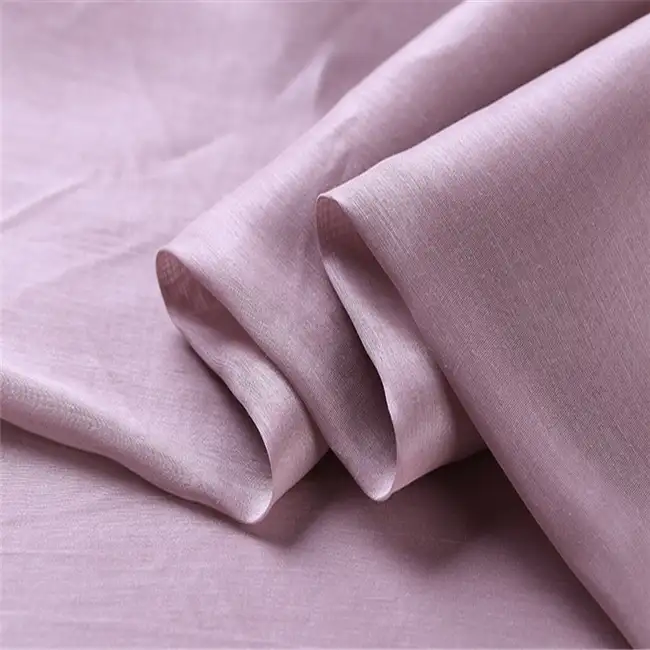 عادي مصبوغ الحرير نسيج الكتان 40% الحرير 60% الكتان لفستان المرأة النسيج الطبيعي