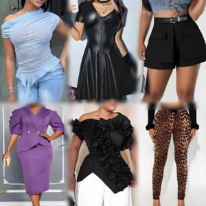 Hot Selling Suppliers Wholesale the Cheapest Inventory of Women's <b>Clothes</b>, Dresses, Tops, Fashionable T-shirts, Pants - Product Image 3