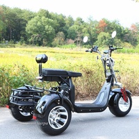 2000w 60v1 2ah/20ah batterie au lithium citycoco gros pneu cee scooters électriques trois roues moto tricycle tricycle tricycle