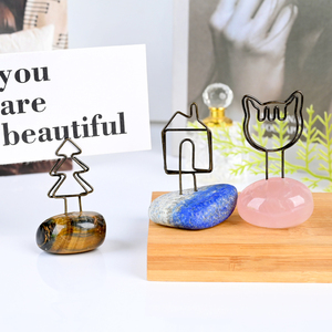 Wholesale Natural <b>Crystal</b> Photo Clip Hand Polished Tumbled Stone Healing Gemstone Ornament <b>for</b> Holiday <b>Gift</b> - Product Image 2
