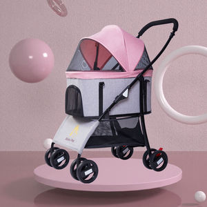 Latest Lightweight Luxury Pet Stroller Portable Comfortable Foldable Dog <b>Cat</b> Bag Detachable Pet Carrier <b>Cage</b> <b>for</b> Camping - Product Image 6