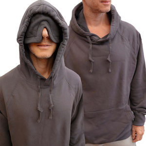 Unisex Cao Cấp Cotton Pháp Terry Mùa Xuân Đồng Bằng Nhuộm Mặt Nạ Mắt 100% Thoáng Khí Thoải Mái Áo Chế Độ Máy Bay Du Lịch Thêu - Product Image 1