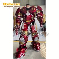 Costume de cosplay robot mecha LED noir pour adulte avec éclairage multicolore, costume lumineux pour les spectacles de fête, unisexe