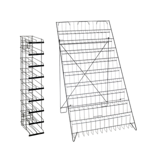 Étagère de stockage de boissons debout à 9 niveaux affiche une bouteille présentoir étagère de vin au détail dans les épiceries - Product Image 1