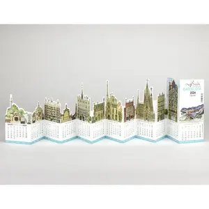 Calendrier de bureau pliable, merchandising personnalisé - Product Image 3