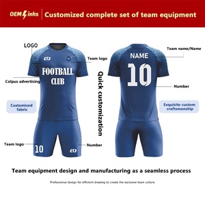 Set di <span class=keywords><strong>Maglie</strong></span> da <span class=keywords><strong>Calcio</strong></span> Traspiranti con Sublimazione, Uniformi da <span class=keywords><strong>Calcio</strong></span> ad Asciugatura Rapida, <span class=keywords><strong>Kit</strong></span> Completo - Product Image 2
