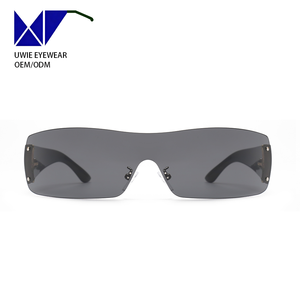Gafas <span class=keywords><strong>de</strong></span> <span class=keywords><strong>Sol</strong></span> Unisex Talla 80-20-118 2026, Estilo Y2K, Extra Grandes, <span class=keywords><strong>Lentes</strong></span> Acrílicas con Protección UV400 y Anti-Radiación, Ligeras, Visión Nocturna, Sin Montura - Product Image 5