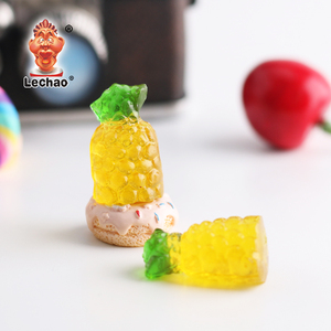Chine Vente en gros <span class=keywords><strong>de</strong></span> vrais bonbons à la gelée <span class=keywords><strong>de</strong></span> fruits divers goûts saveur d'ananas collations 3d bonbons ananas gommeux - Product Image 3