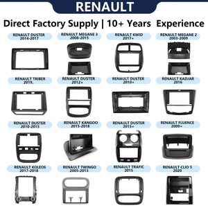 Cadre d'intégration universel pour autoradio Android et lecteur DVD de <span class=keywords><strong>voiture</strong></span> RENAULT, compatible toutes tailles et modèles, accessoires auto - Product Image 1