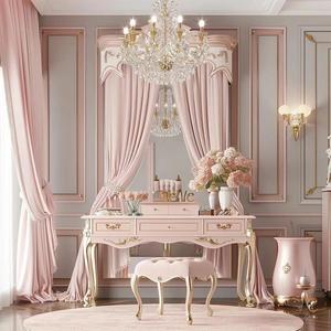 Coiffeuse multifonctionnelle <span class=keywords><strong>de</strong></span> style européen 2026 avec miroir <span class=keywords><strong>et</strong></span> tabouret – Design populaire pour rangement <span class=keywords><strong>de</strong></span> maquillage - Product Image 4