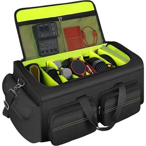 BSCI Factory Large Capacity DJ <b>Cable</b> <b>Bag</b> With 6 Pockets for Extension Cords, Mics, Pedals, <b>Cable</b> <b>Bags</b> for Musicians - Product Image 1