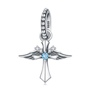 Directo de fábrica Original S925 cuentas de plata esterlina Virgen María Cruz con circón caliente para <span class=keywords><strong>Amazon</strong></span> DIY joyería accesorios pulsera - Product Image 6