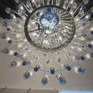 Grand Chandelier <span class=keywords><strong>avec</strong></span> <span class=keywords><strong>Pince</strong></span> à Bras Lustre en Cristal Salle de Banquet Salle à Manger Manoir Suspension de Luxe - Product Image 4
