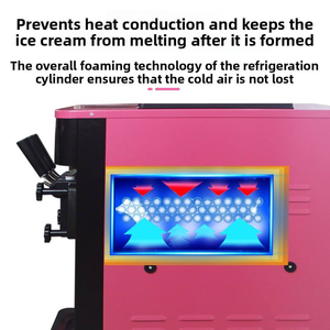 Commercial-grade, Large-capacity Stainless Steel Upright Soft-serve <b>Ice</b> <b>Machine</b> Suitable for Bubble Tea Shops KLS-8618c - Product Image 1