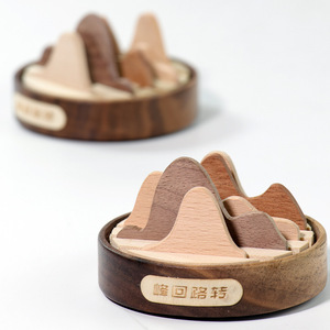 Adorno Giratorio de Madera Maciza, Decoración de Escritorio, Regalo para el Hogar y la Oficina, Difusor de Aroma Manual - Product Image 3