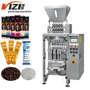 Factory price automatic stick bag packing multi-function 2/4/6/8 lanes grains sugar salt form fill seal packaging machine