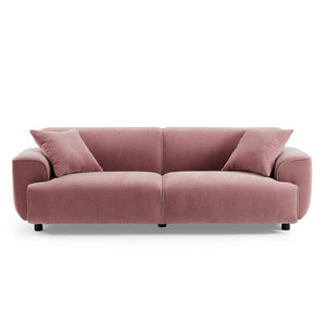 Juego de Sofás de Lujo Personalizados Furnistyle, Muebles de Sala de Estar Modernos, Futón Plegable de Terciopelo y Cuero - Product Image 3