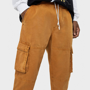 Color personalizado 100% algodón para hombre denim <span class=keywords><strong>Pantalones</strong></span> con bolsillos de parche de moda vaqueros cargo - Product Image 4