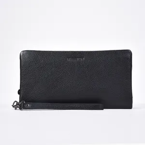 Custom Designer Thin Multicard Man Handbag Wallets Cluth Bag Luxury Zipper Mens Long Leather Smart Wallet