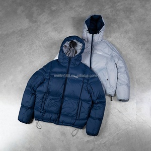 Design Custom Reversible Waterproof Puffer Down <b>Jackets</b> Outdoor Wear High Quality Puffer <b>Jackets</b> Hooded Puffy Bubble Down <b>Jacket</b> - Product Image 1