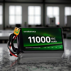 แบตเตอรี่ 11000mah 10000mah 4S 6S 8S 12S HV แรงดันสูง ชนิดโซลิดสเตต สำหรับเครื่องบินบังคับวิทยุ โดรน 10000mah-6S อุณหภูมิต่ำ - Product Image 5