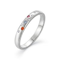 Bague de Fiançailles Exquise en Moissanite et Argent Pur 925, 2 carats, Couleur D, VVS, pour Homme - Vente en Gros QX Jewelry