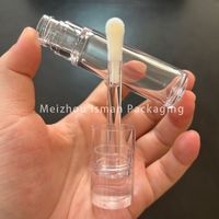 ISMAN Vente en gros – Tube de brillant à lèvres transparent 8 ml avec grand applicateur, emballage vide pour gloss transparent, flacon de correcteur personnalisable avec logo