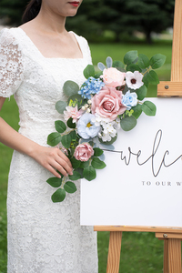 Yb69 Nhà Máy Bán Buôn Hoa Swag Cho Đám Cưới Khách Sạn Trang Trí Màu Hồng Màu Xanh Màu Đề Nghị Cho Valentine Của Ngày Tốt Nghiệp Phục Sinh - Product Image 3