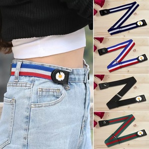 Banda de cintura elástica Ins Cinturón de jeans de ocio versátil ajustable Sin hebilla Fácil de usar Soporte de cintura Cinturón <span class=keywords><strong>invisible</strong></span> Cinturón de mujer - Product Image 1