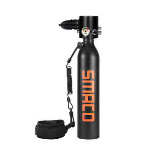 Smaco 0.5L Scuba Diving duy nhất oxy xi lanh màu đen màu xanh lá cây nhỏ bể không khí dưới nước thiết bị thể thao - Product Image 5