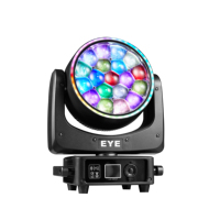 DMX512 Control 19x25W RGBW LED Projecteurs à tête mobile-Effet Halo de lavage de faisceau oculaire d'abeille pour l'éclairage de boîte de nuit