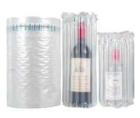 Sacs à bulles en plastique transparent, colonnes d'air gonflables pour la protection des bouteilles de vin lors de l'expédition