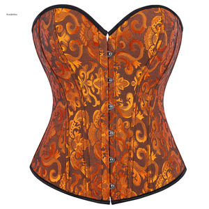 Corsé Sencillo y Elegante Sin Encaje Sobre el Busto Sin Copas <span class=keywords><strong>Faja</strong></span> Ceñidora de Cintura para Novia con Varillas - Product Image 6