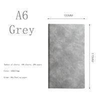 Carnet à sangle CHXN A5A6, bloc-notes en cuir avec logo, agenda professionnel, couverture rigide, pour le bureau, l'école, cadeau, 100 feuilles de papier