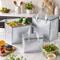 Sacs isothermes classiques écologiques haut de gamme pour plats à emporter, avec doublure en aluminium, grande capacité 30L, sac isotherme fourre-tout avec fermeture éclair