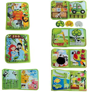 Libro Sensorial <span class=keywords><strong>de</strong></span> Fieltro con Animales del Zoológico, Precio <span class=keywords><strong>de</strong></span> Fábrica, Tablero <span class=keywords><strong>de</strong></span> Actividades Montessori <span class=keywords><strong>para</strong></span> <span class=keywords><strong>Niños</strong></span>, Libro Silencioso <span class=keywords><strong>para</strong></span> Bebés, Regalos <span class=keywords><strong>para</strong></span> <span class=keywords><strong>Niños</strong></span> y Niñas - Product Image 2