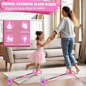 Ballon à Roulettes Pliable Lumineux Coloré pour Enfants et Adultes – Jeu d'Intérieur et d'Extérieur - Product Image 2