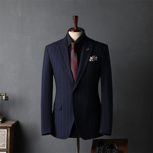 Vestes rayées pour hommes, <span class=keywords><strong>costume</strong></span> complet pour hommes, <span class=keywords><strong>costume</strong></span> de <span class=keywords><strong>mariage</strong></span>, style britannique, affaires, provenance <span class=keywords><strong>d</strong></span>'Italie, haute qualité, vêtements pour hommes <span class=keywords><strong>d</strong></span>'affaires - Product Image 5