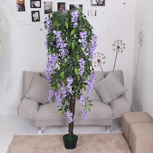 Alta simulación <span class=keywords><strong>de</strong></span> Venta caliente Artificial Wisteria plantas casa jardín decoración <span class=keywords><strong>de</strong></span> Wisteria árbol proveedor <span class=keywords><strong>de</strong></span> China - Product Image 3