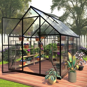 <strong>6</strong> <strong>X</strong> 8 FT Large Polycarbonate <strong>Greenhouse</strong>, Outdoor Heavy Duty Winter Walk-in Aluminum Green House for Outside Garden Backyard - Product Image 1