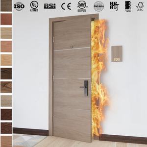 Porte en bois résistante au feu aux normes australiennes, protection contre le feu de 30 minutes, surface finie pour appartement et chambre à coucher - Product Image 2